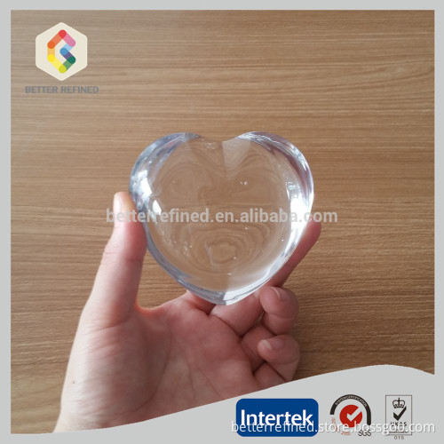 Pressed Glass Heart Shaped Paper Weight